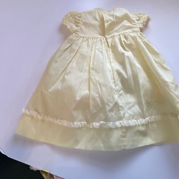 Vintage Polly Flinders size 12 Mo pale yellow maxi - Picture 3 of 6